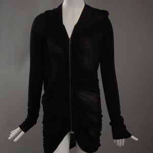 Black Rick Owens Zipper Dress